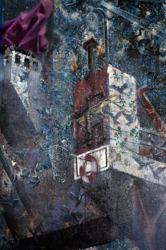 Nachmittag · 600 × 330 cm - Painting by Michael Kunze